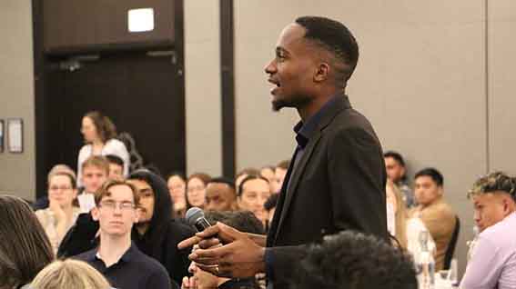 Joshua, as a facilitator at the Aspiring Leaders Forum in Wellington, New Zealand shaping a brighter future, one leader at a time.
