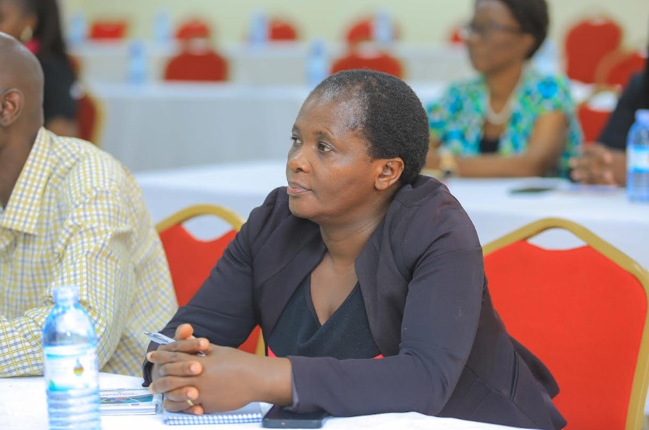 Mrs. Grace Kesande Tusubira attending the seminar at UCU’s main campus in Mukono