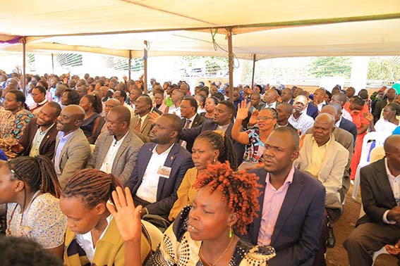 A cross section of some UCU staff at the event