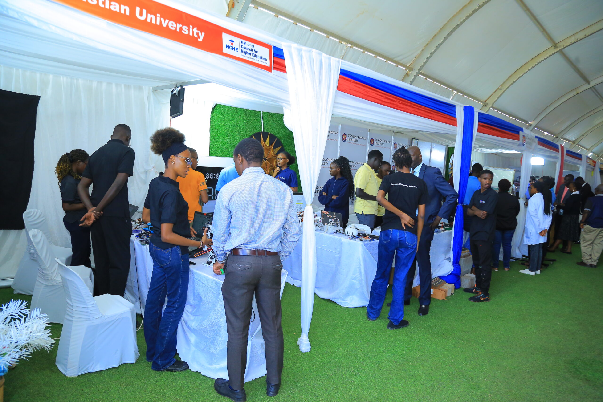 UCU student at stalls during 2025 exhibition
