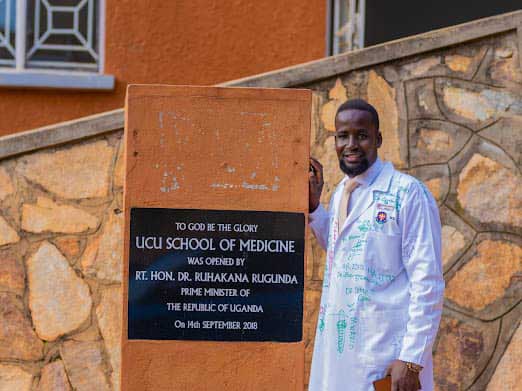 Ronnie Mugabi at the UCU School of Medicine