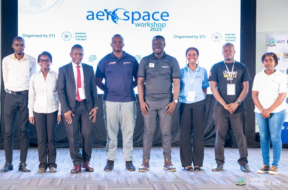 The UCU team with their Head of Department, Dr. Innocent Ndibatya, third from the left