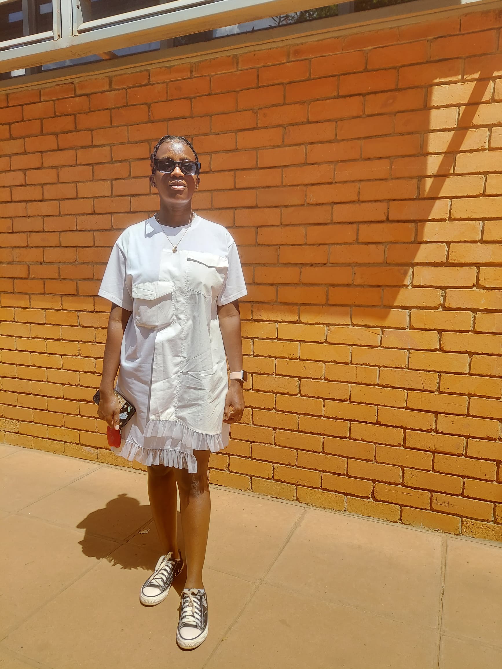 Christine, a third-year journalism student at UCU