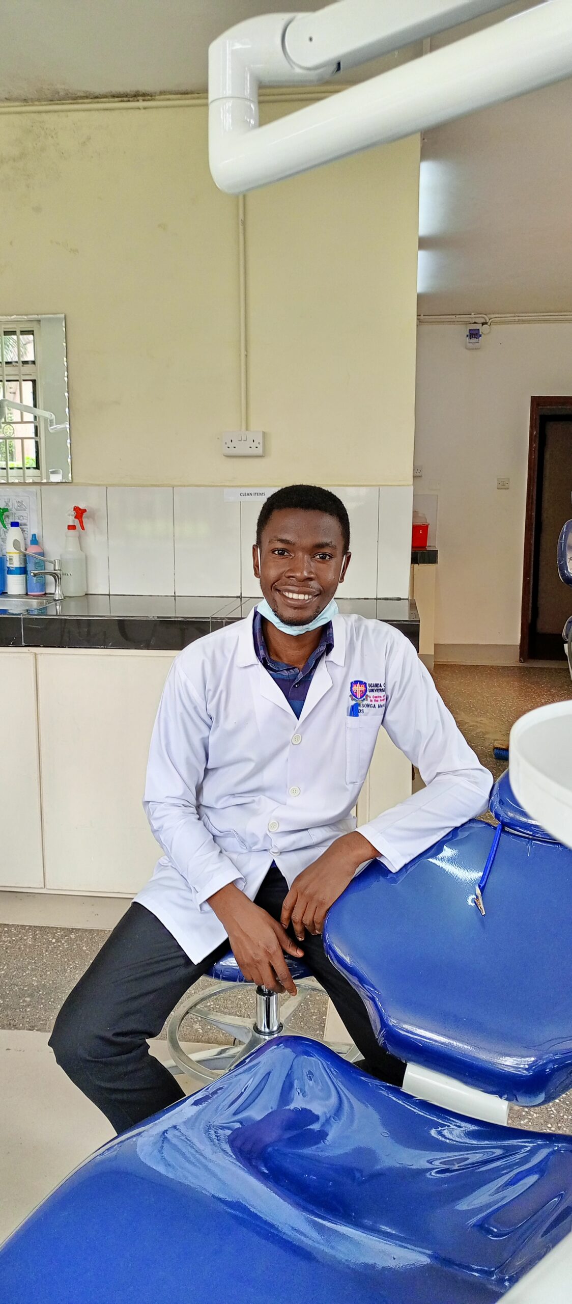 Mark Wesonga, a UCU graduate from the School of Dentistry.