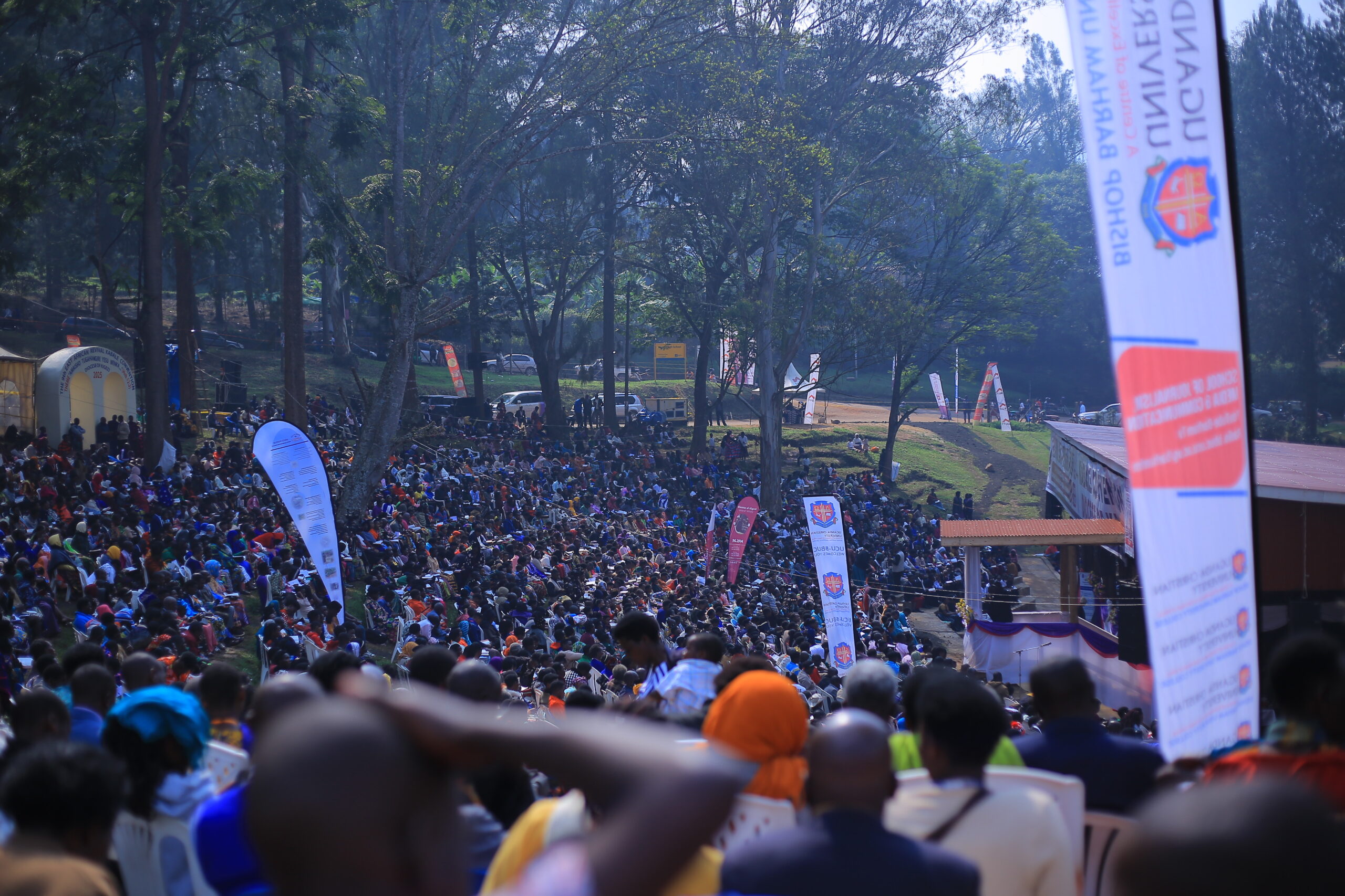 Worshippers at Rugarama Hill, Kabale Municipality, during the 9th East African Revival Convention in late August