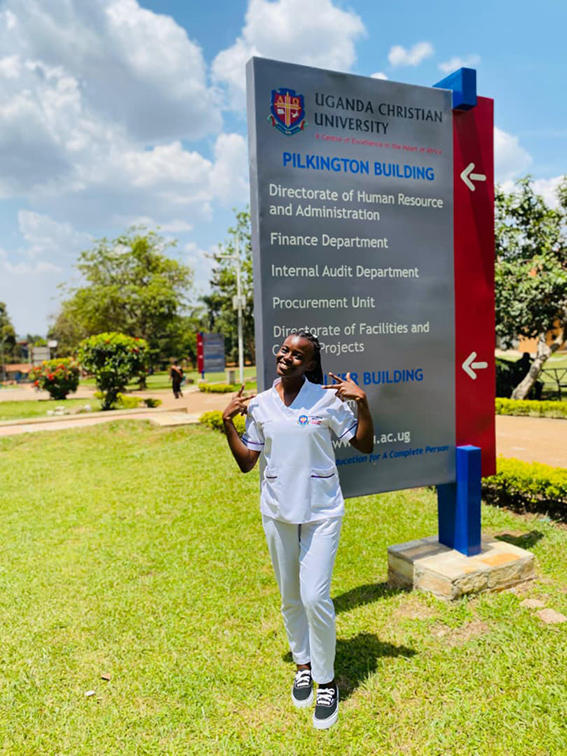 Deborah Nakaddu, a beneficiary of the UCU Guild Run
