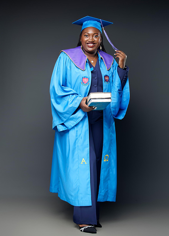 Awor on her graduation day in July 2025