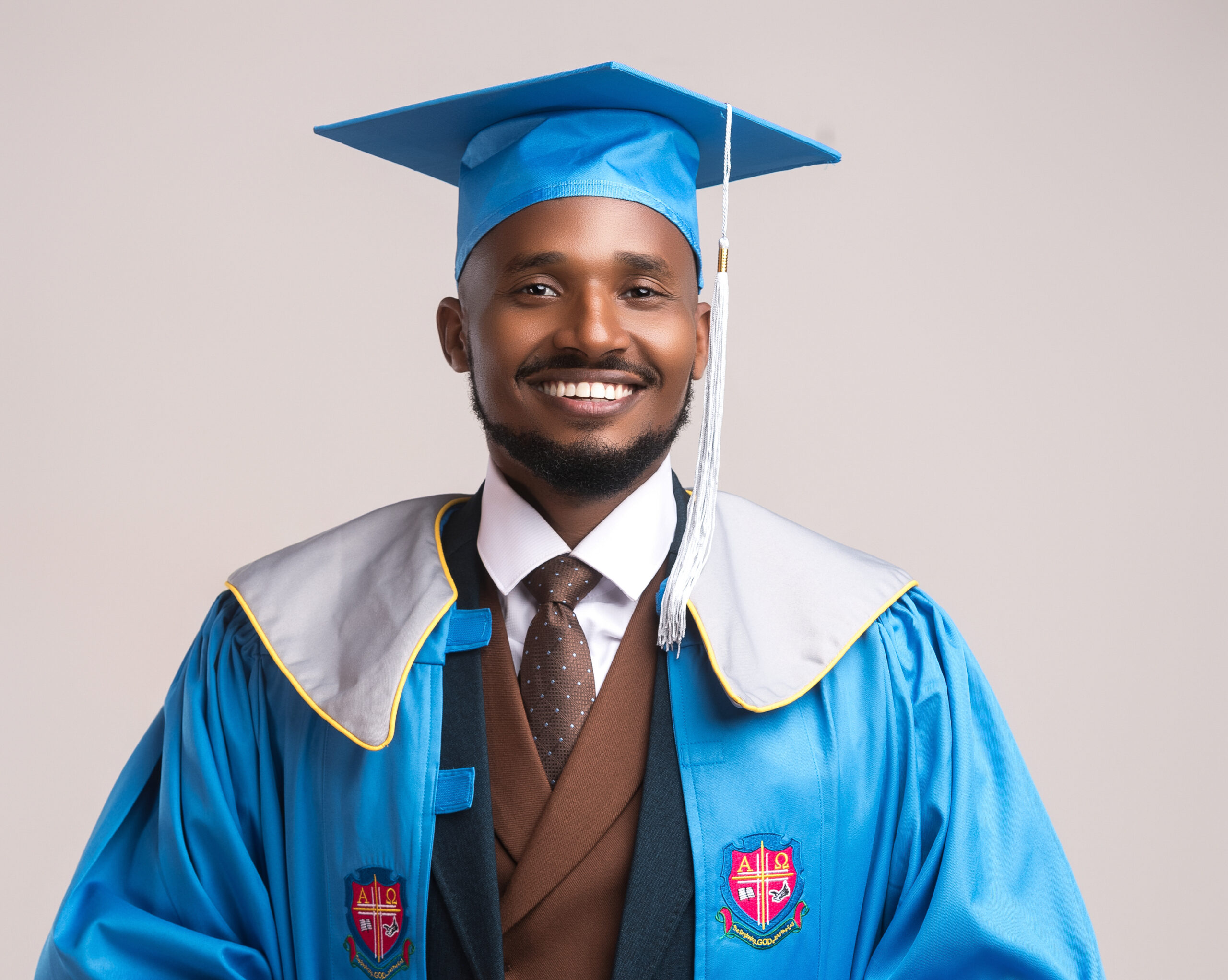 Abdul Nasser Majid Matege on his graduation day on November 28, 2025