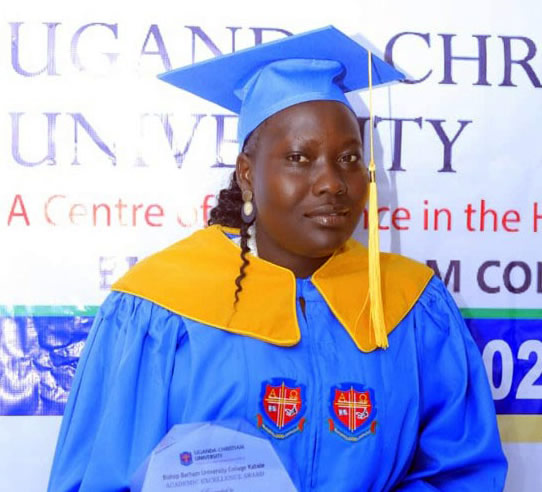 Pamela Simon Kiden on her graduation day