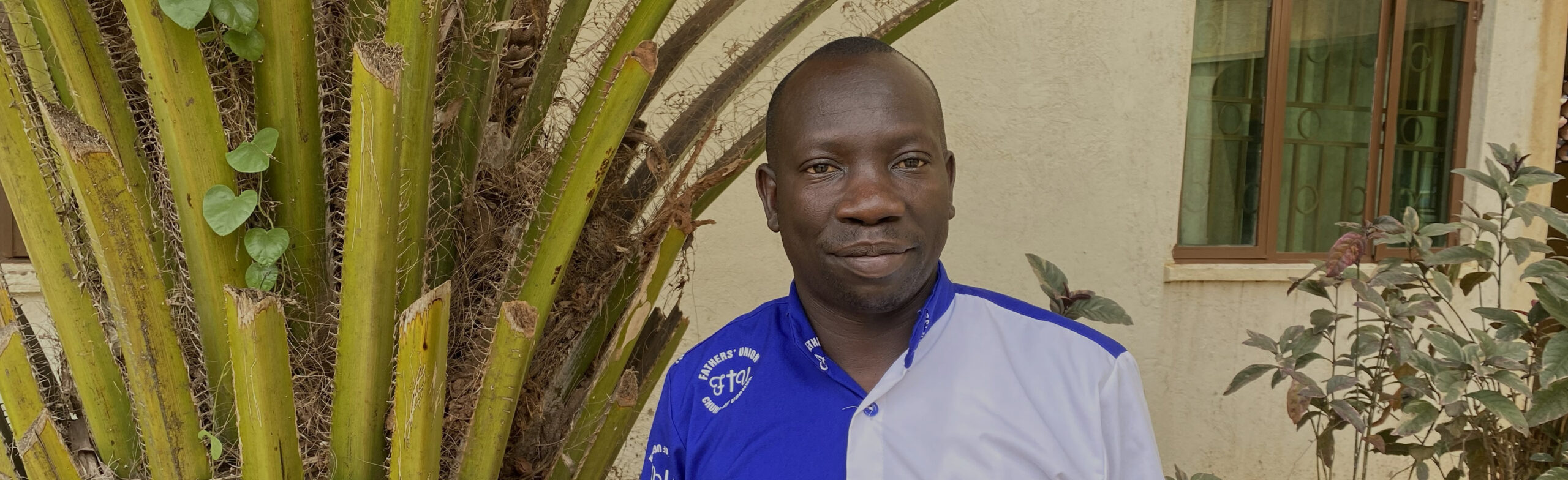 Rev. Odeke at UCU Mbale University College, where he is undergoing theological studies in preparation for ministry.