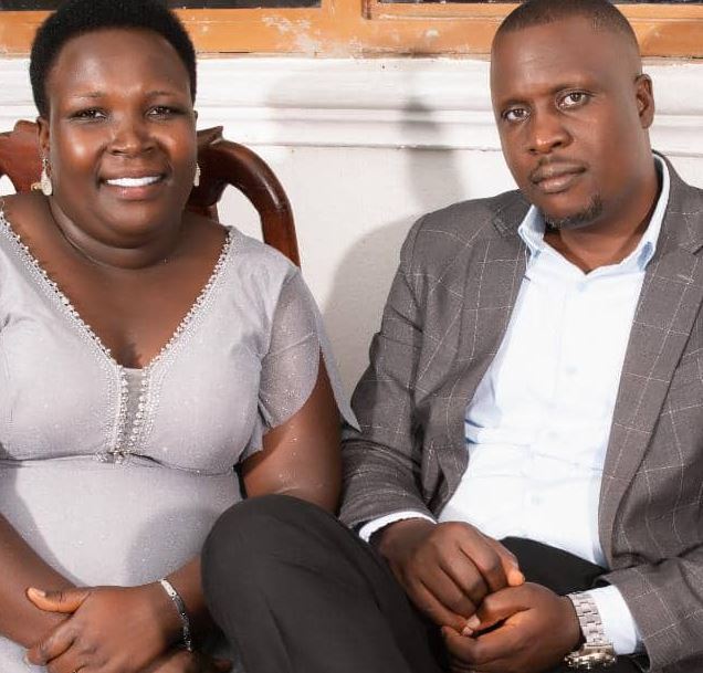 Patience Ampumuza with her husband, Martin Matita