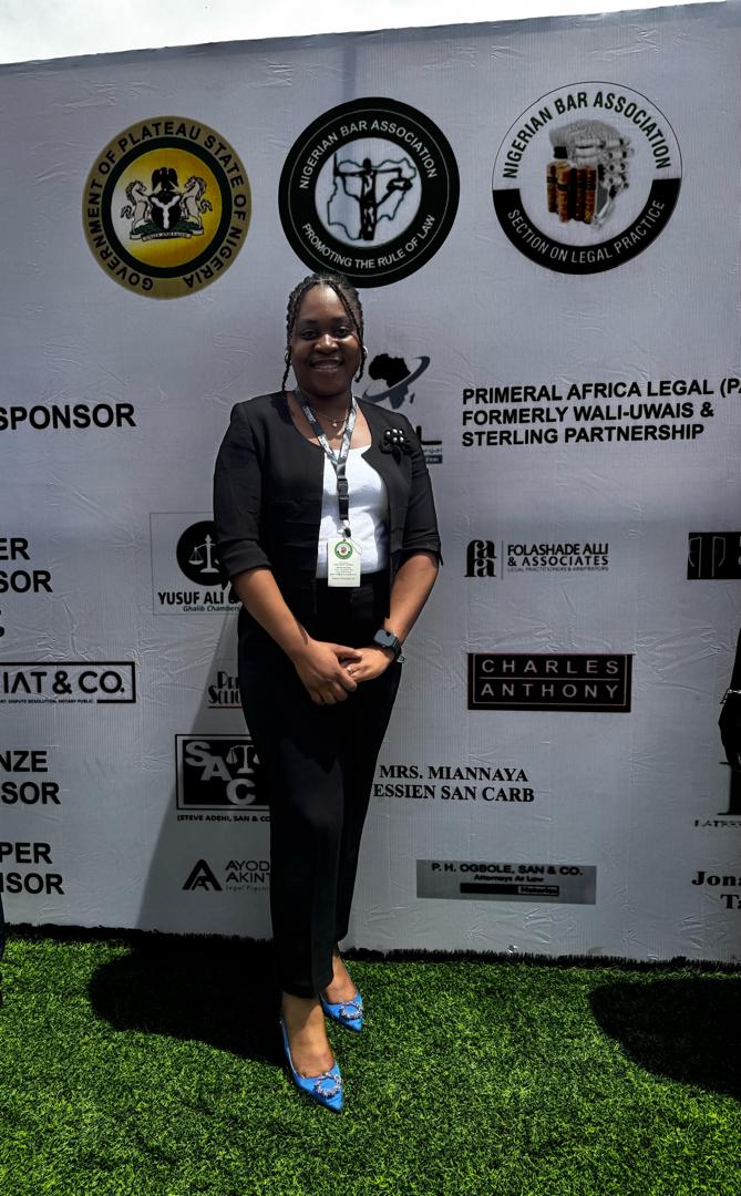Ayebatogu Daniel at the Nigerian Bar Association (NBA) event in Plateau State