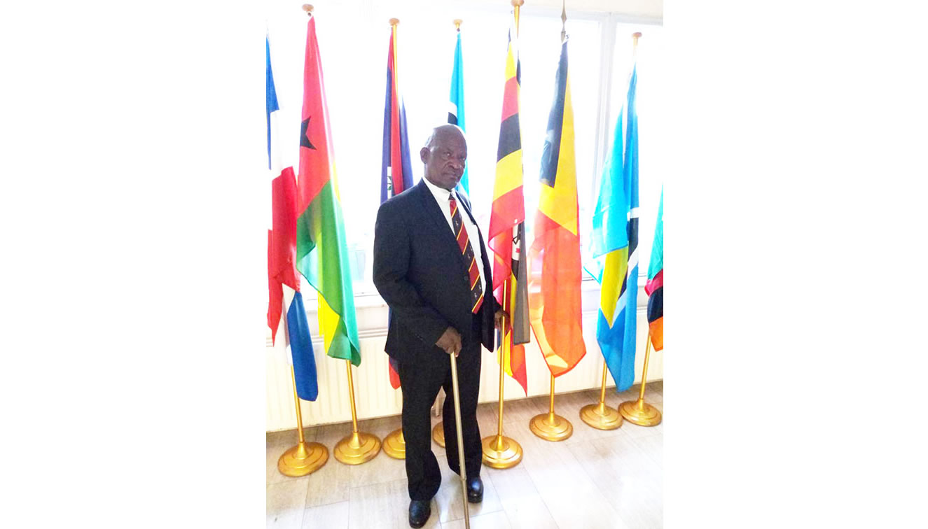 Wilson William Nokrach during a trip to Brussels while an MP in the Ugandan Parliament