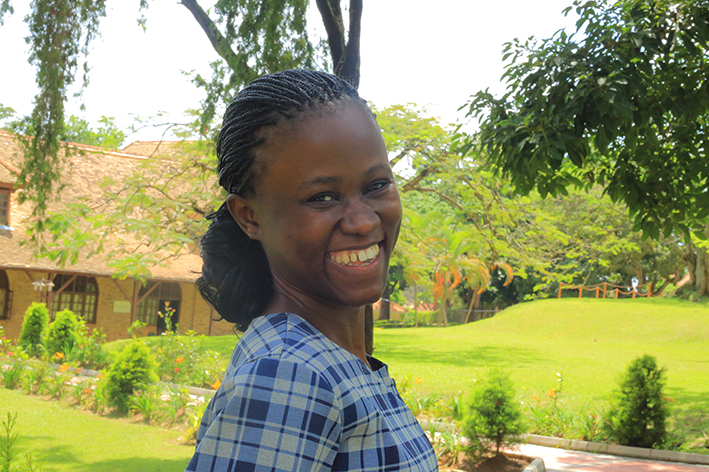 Joy Mirembe, a UCU Partners scholarship beneficiary and a student of Master of Nursing Science, found her calling after witnessing nurses care for her mother during a difficult period in her family's life.
