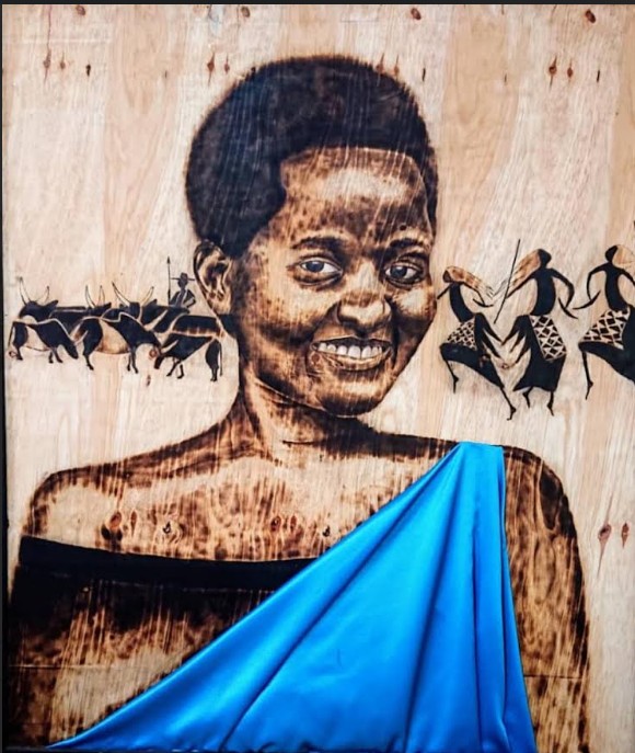 One of the art pieces by Isaac Rwenzigye